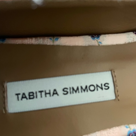 Tabitha Simmons Hermione Mary Jane Shoes Pink Pearl Jacquard Pointed Toe Size 40 - Picture 8 of 11